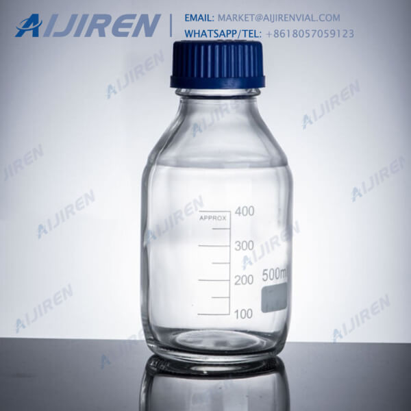 Graduated glass 500ml media bottle Thomas Scientific
